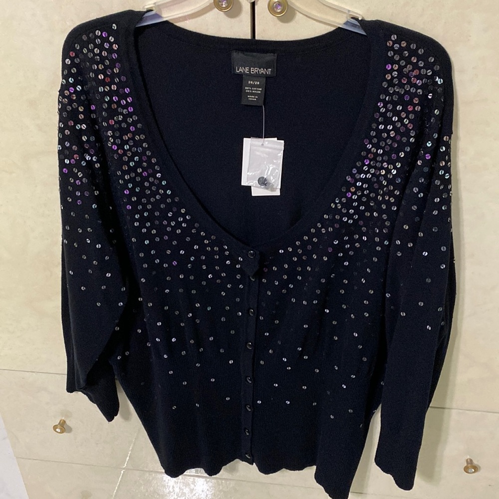 🌸🌸🌸NEW🌸🌸🌸Nice black with studs long sleeve cardigan size 26/28
